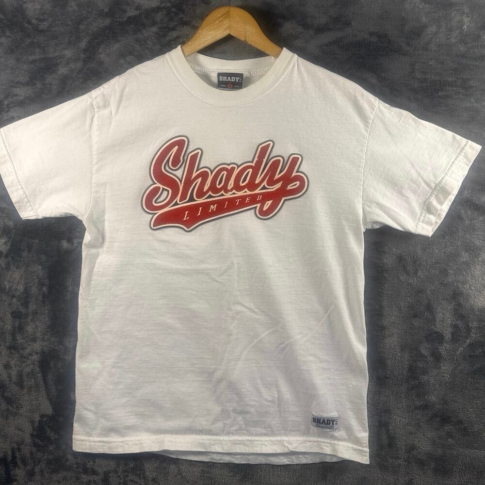 Rap x Tee VTG Y2K Eminem Shady LTD Graphic T Shirt Men’s Medium White/Red